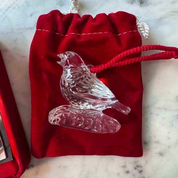 Waterford Crystal VTG Four Calling Birds 12 Days of Christmas Ornament - 1998 - Picture 2 of 4